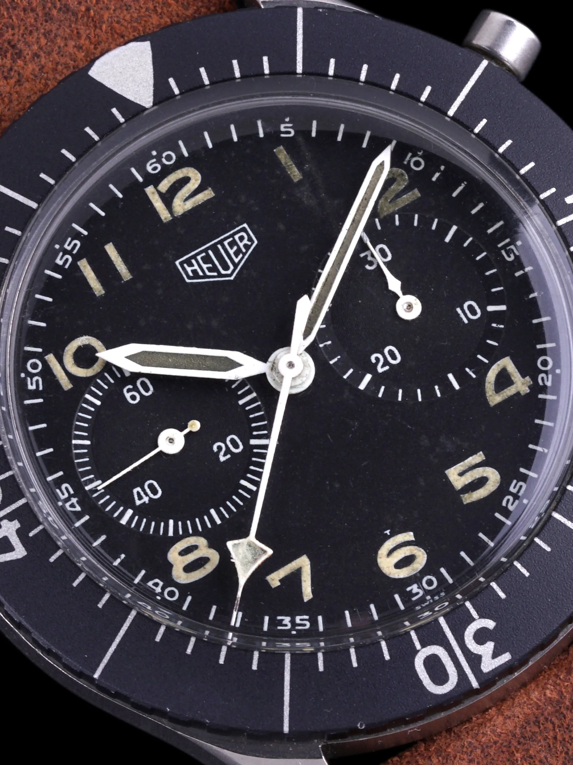 Military Issued Heuer Pilot’s "Bund" Bundeswehr Chronograph (Ref. 1550 SG)