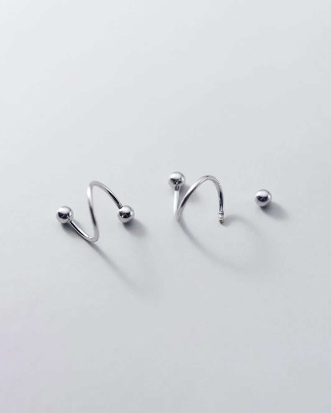 Millie Ball Spiral Stud Earrings