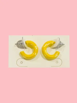 Mini Acrylic Hoop - Yellow