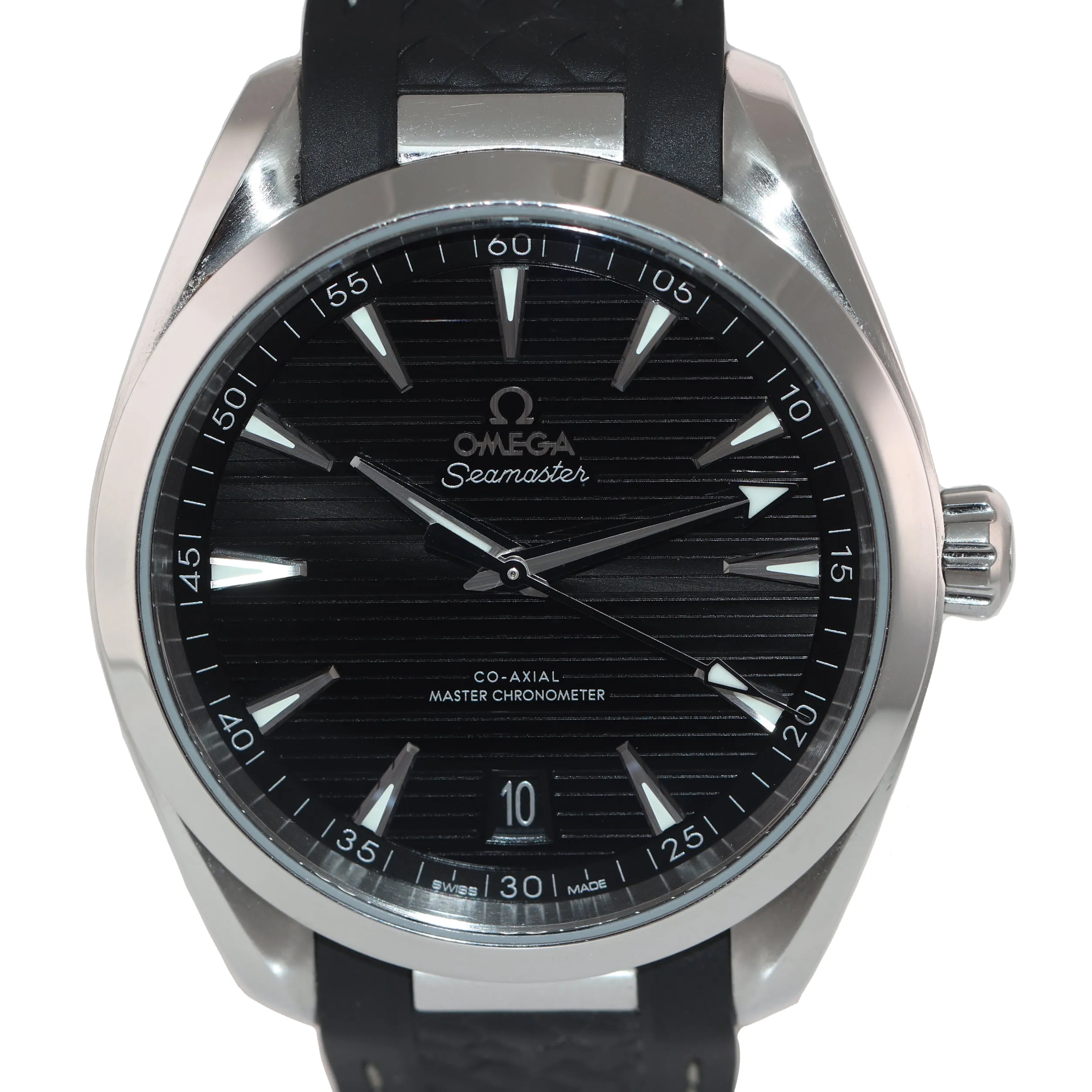 MINT 2018 Omega Seamaster Aqua Terra Black 220.12.41.21.01.001 Steel Date Watch