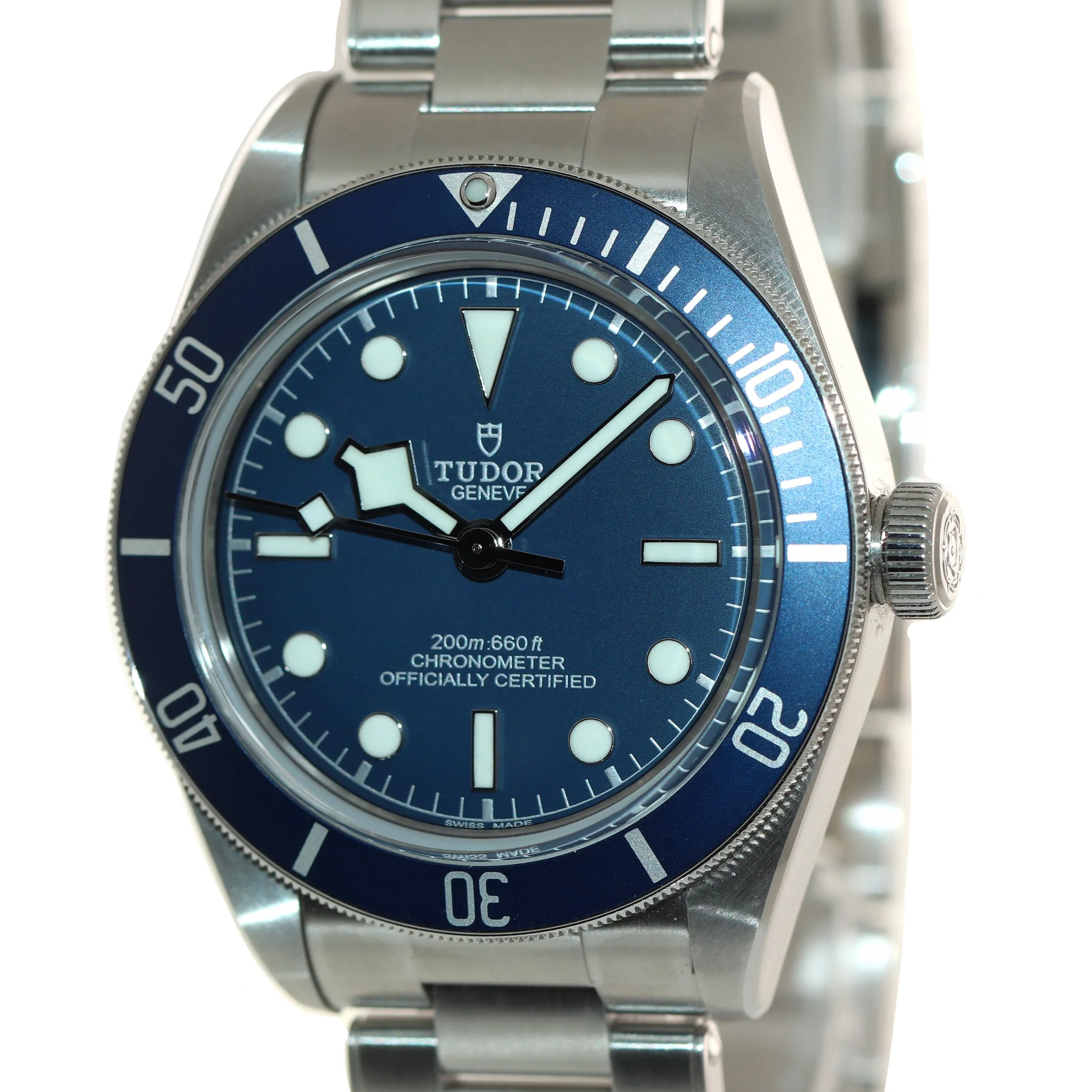 MINT 2020 Tudor Black Bay Fifty Eight 58 BLUE Stainless Steel 39mm Watch 79030B