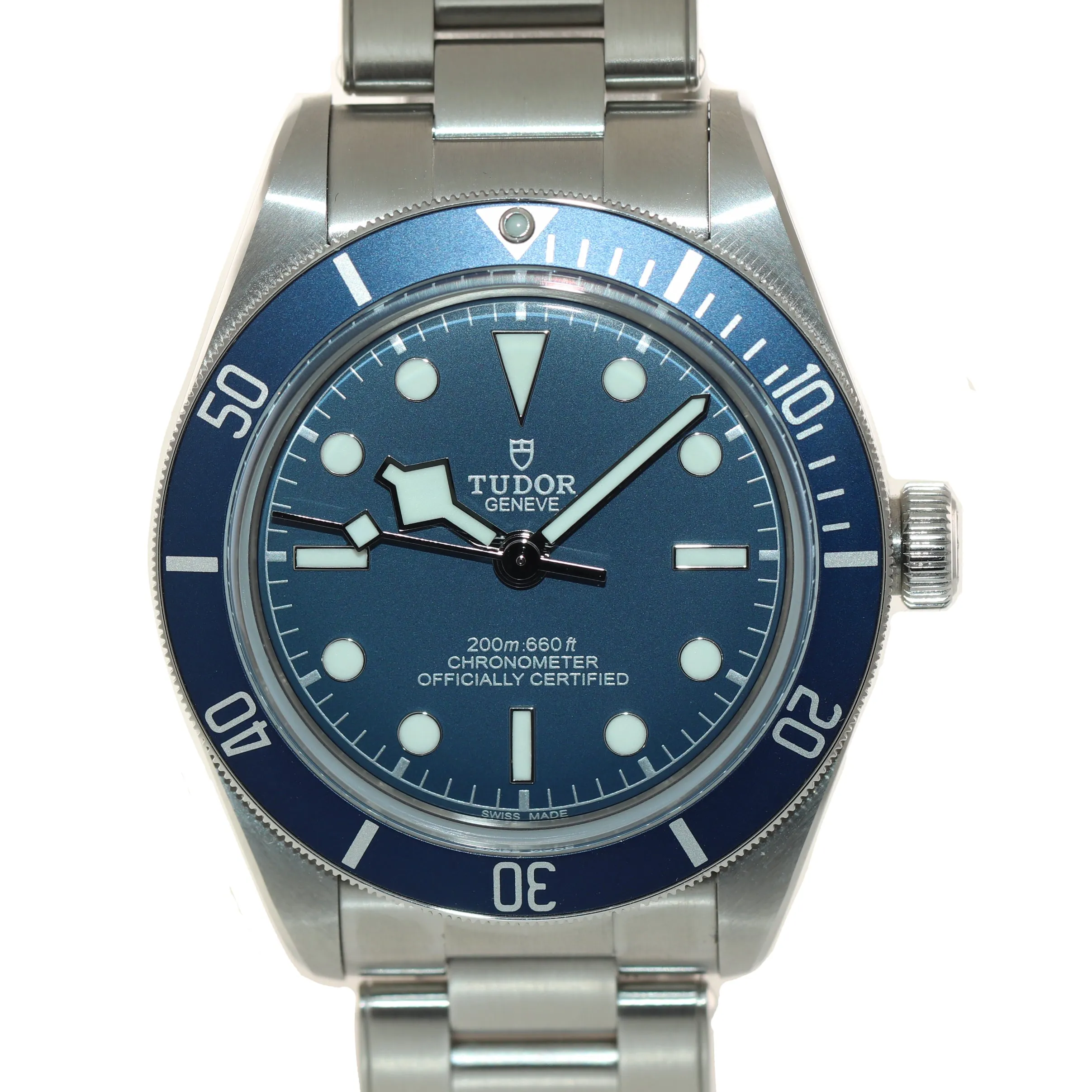 MINT 2020 Tudor Black Bay Fifty Eight 58 BLUE Stainless Steel 39mm Watch 79030B