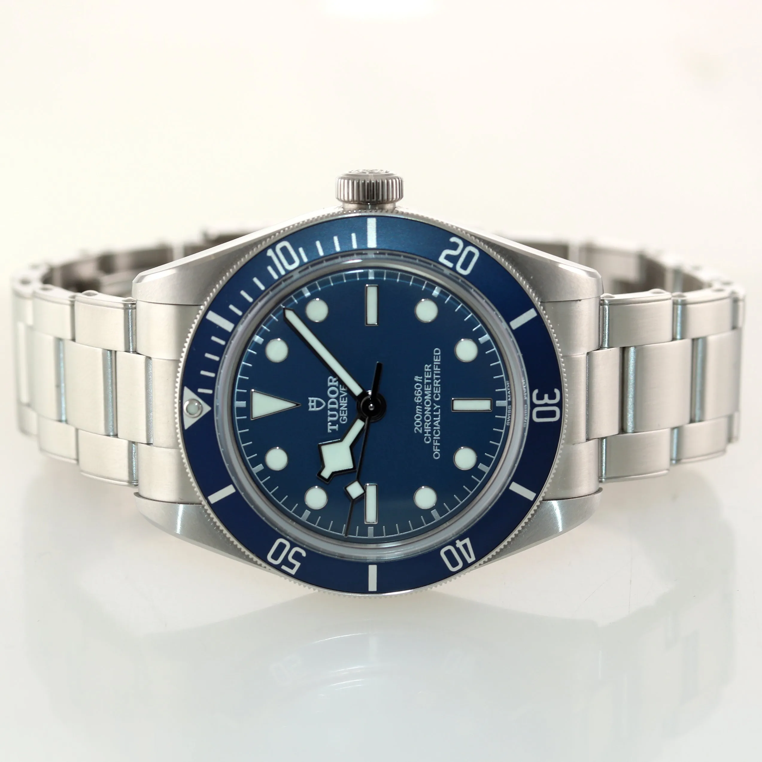 MINT 2020 Tudor Black Bay Fifty Eight 58 BLUE Stainless Steel 39mm Watch 79030B