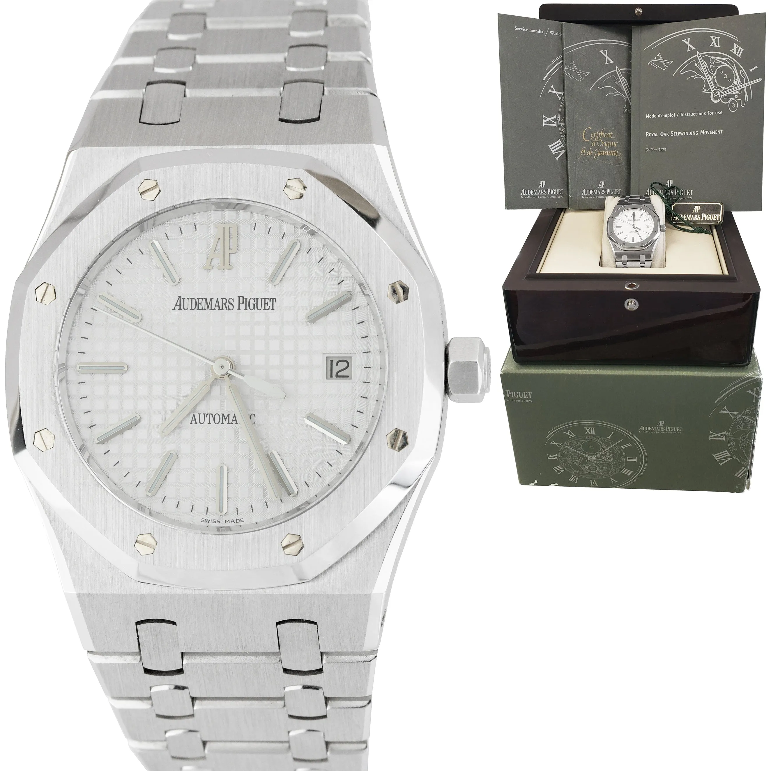 MINT Audemars Piguet Royal Oak 15300 White 39mm Stainless 15300ST.OO.1220ST.01