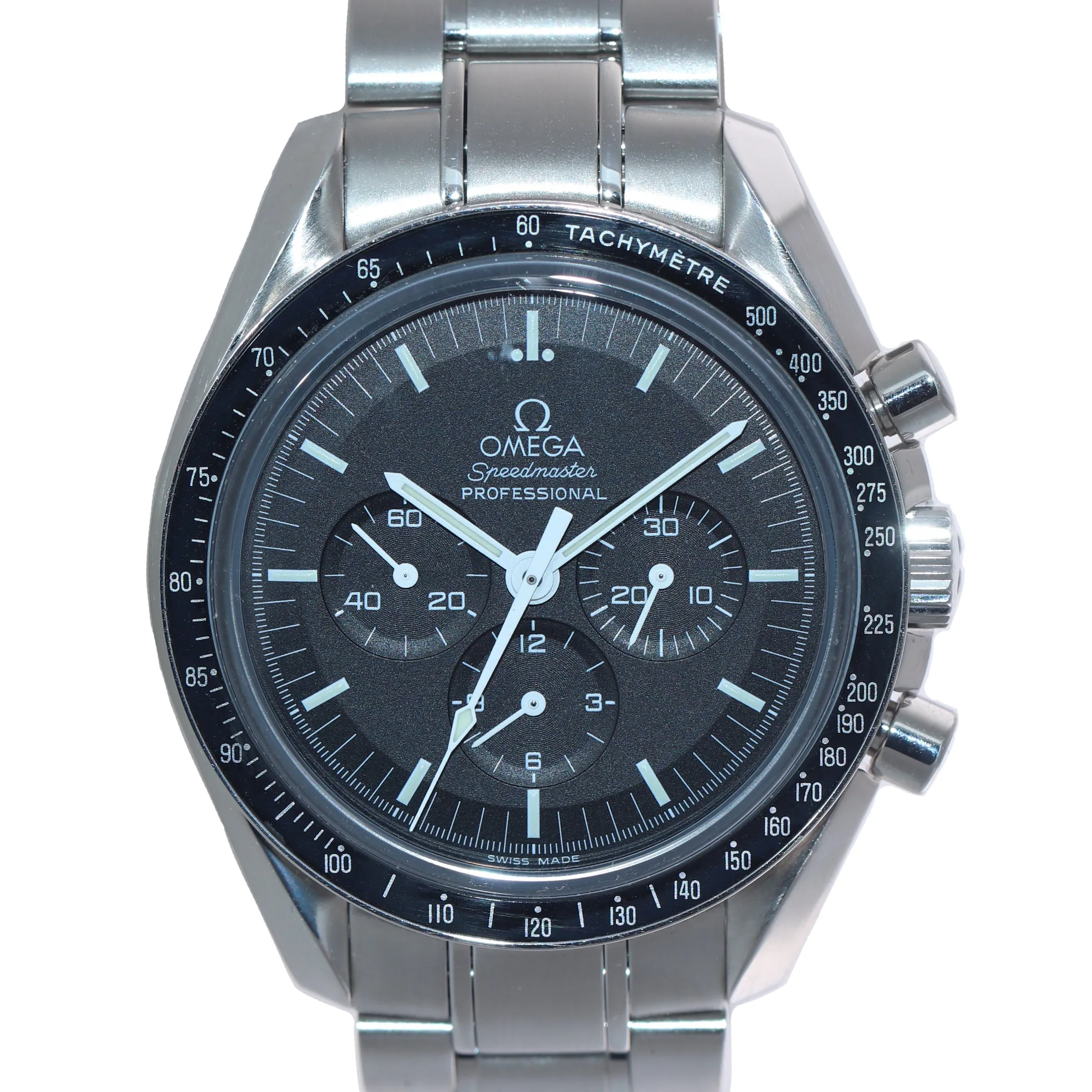 MINT PAPERS Omega Speedmaster Steel Chronograph Moon Sapphire Watch 3573.50.00