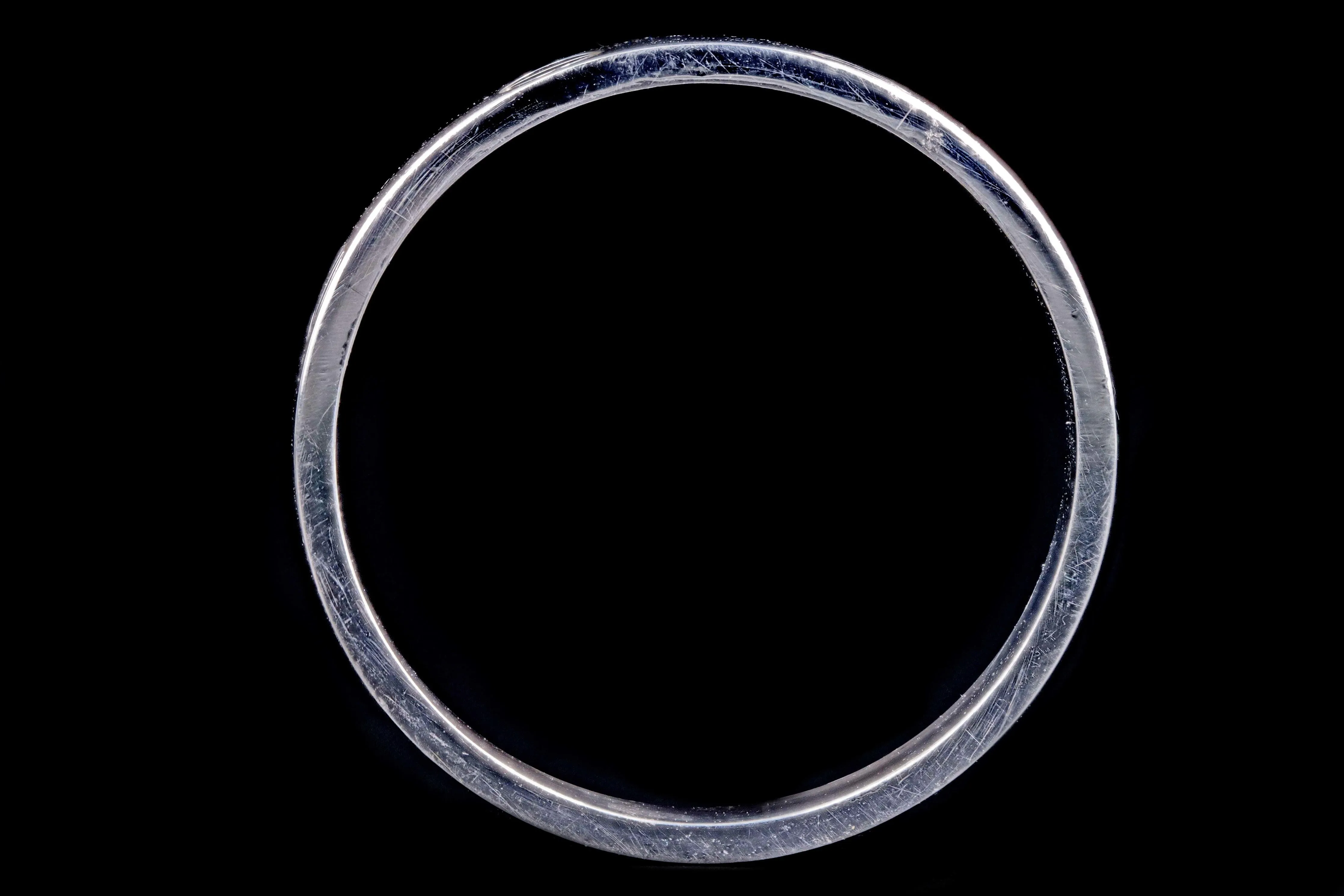 Modern 18K White Gold Cartier Love Ring Size 61