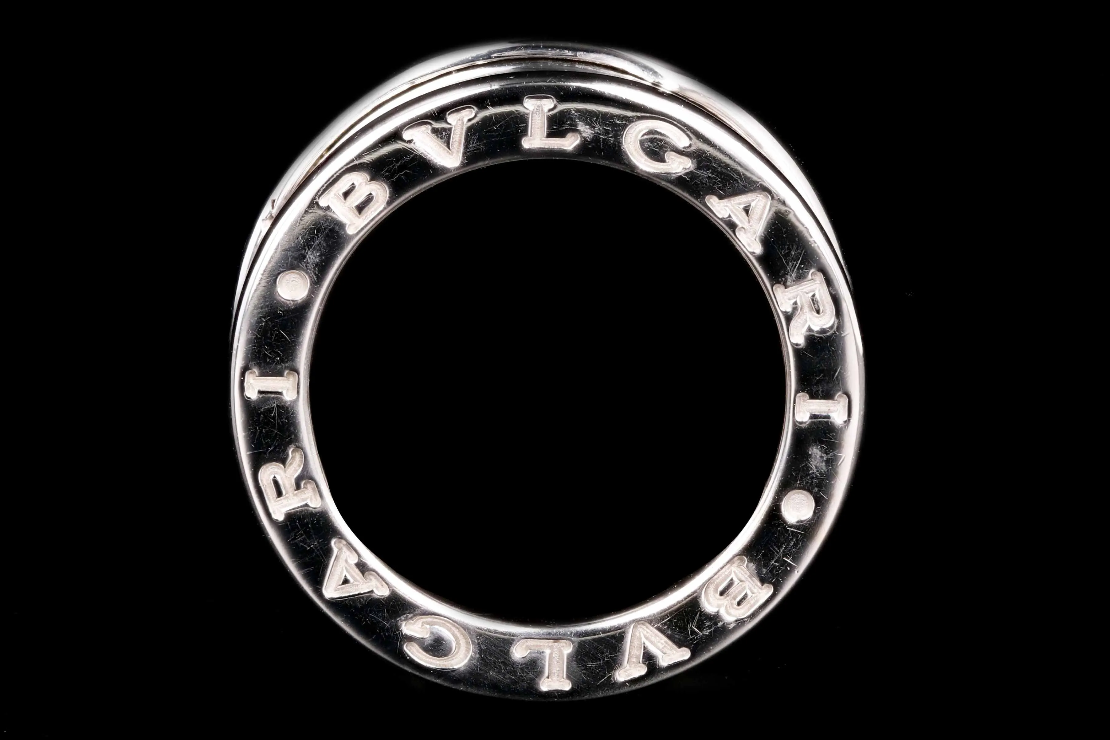 Modern Bvlgari 18K White Gold B. Zero 1 Band