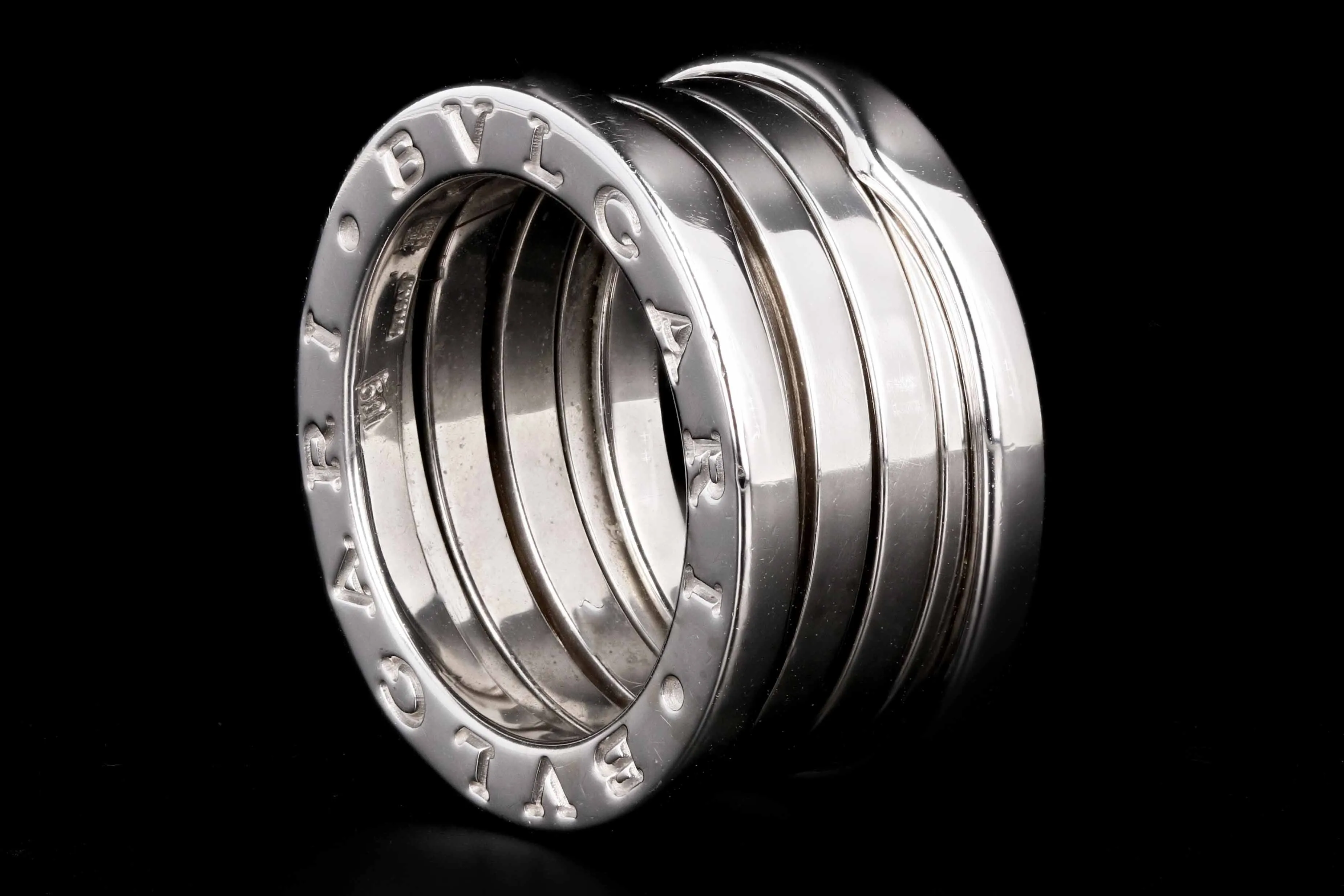 Modern Bvlgari 18K White Gold B. Zero 1 Band