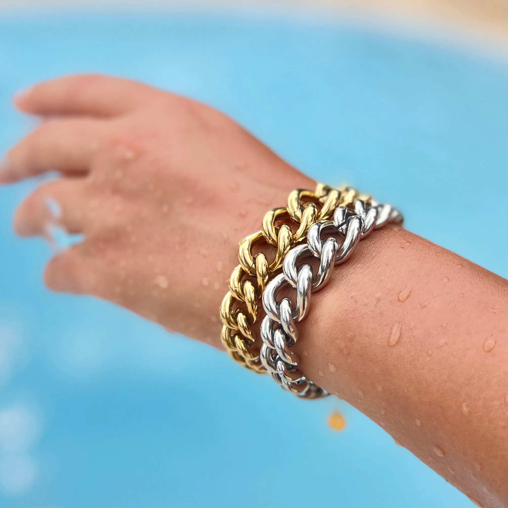 Modern Chain Silver Bracalet