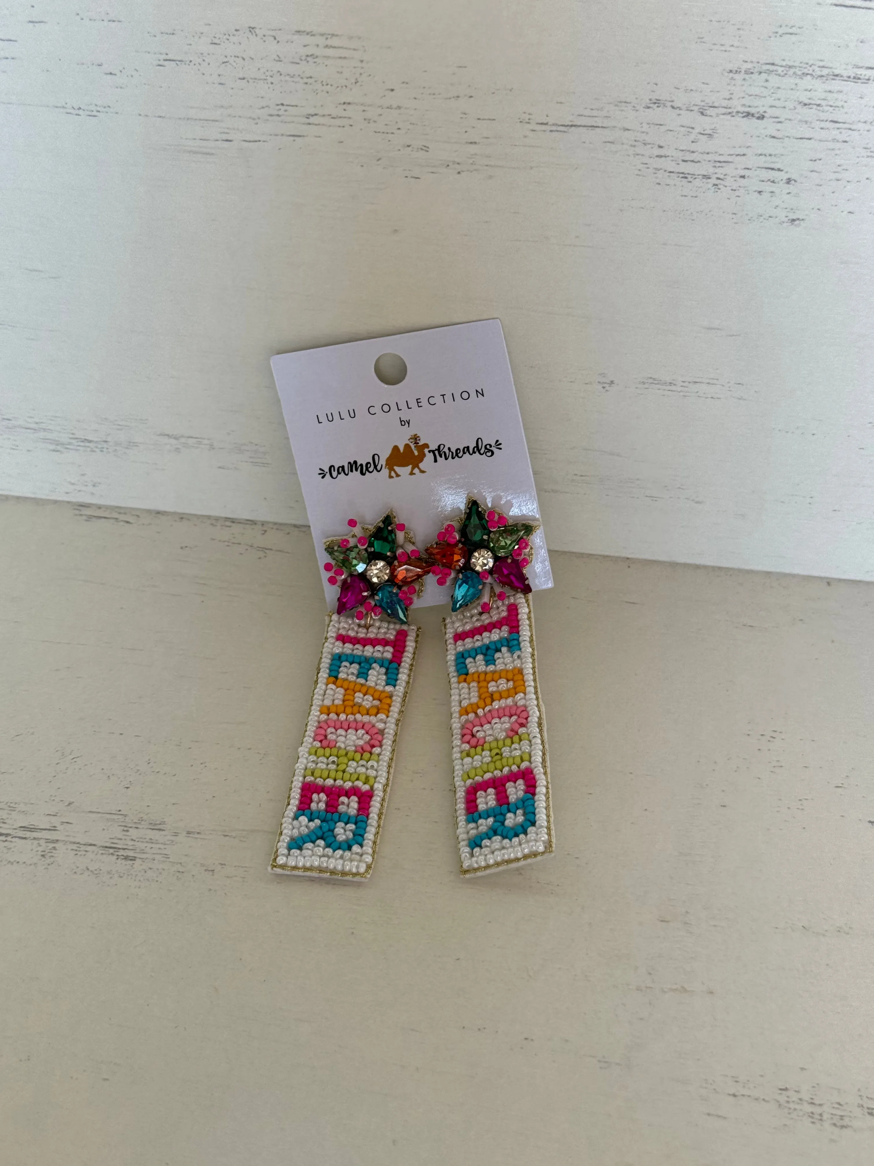 Multi Colored TEACHER Earrings