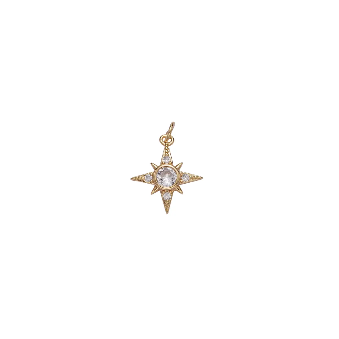 Multi Stone Heart, Diamond Hat, Star, Stone Heart Charm