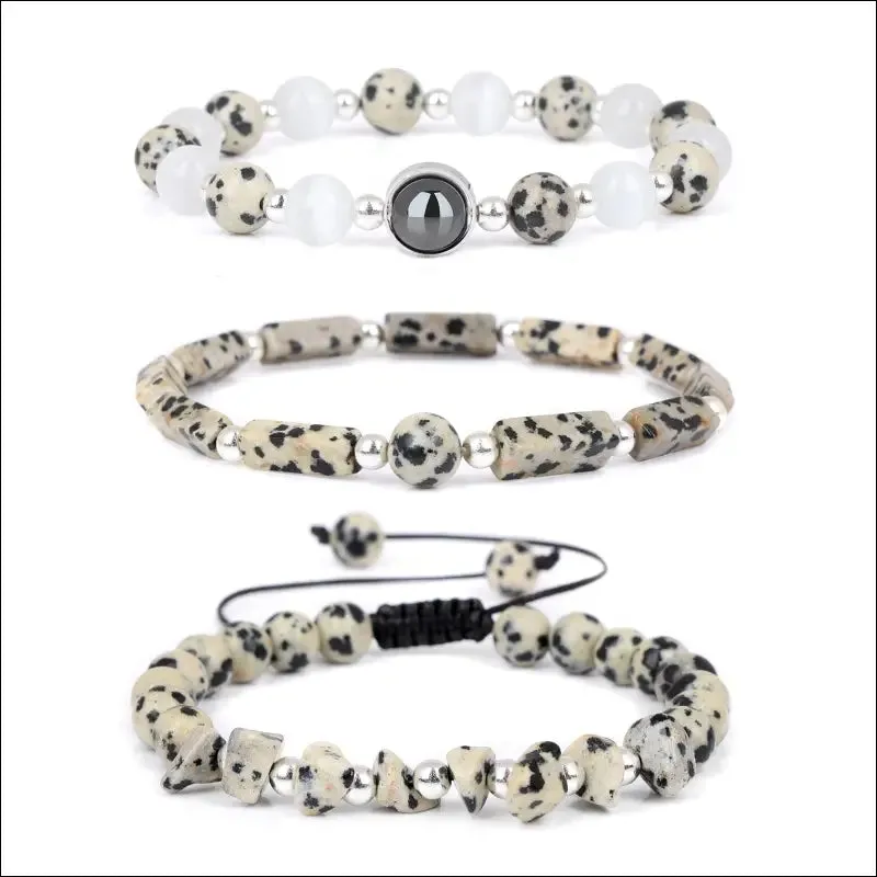 Natural amethyst weight loss bracelet set - body-purify healing stone jewelry for men and women