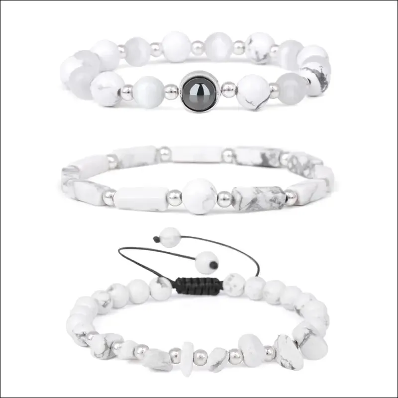 Natural amethyst weight loss bracelet set - body-purify healing stone jewelry for men and women