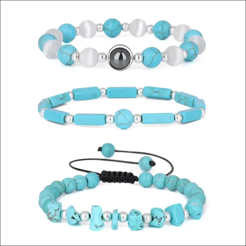 Natural amethyst weight loss bracelet set - body-purify healing stone jewelry for men and women