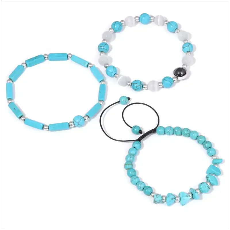 Natural amethyst weight loss bracelet set - body-purify healing stone jewelry for men and women