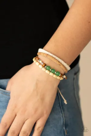 Natural-Born Navigator Green Paparazzi Bracelet