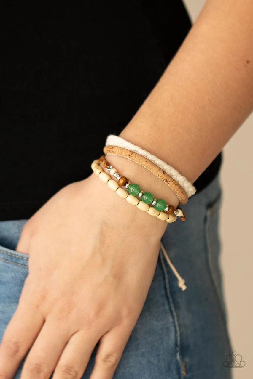 Natural-Born Navigator Green Paparazzi Bracelet