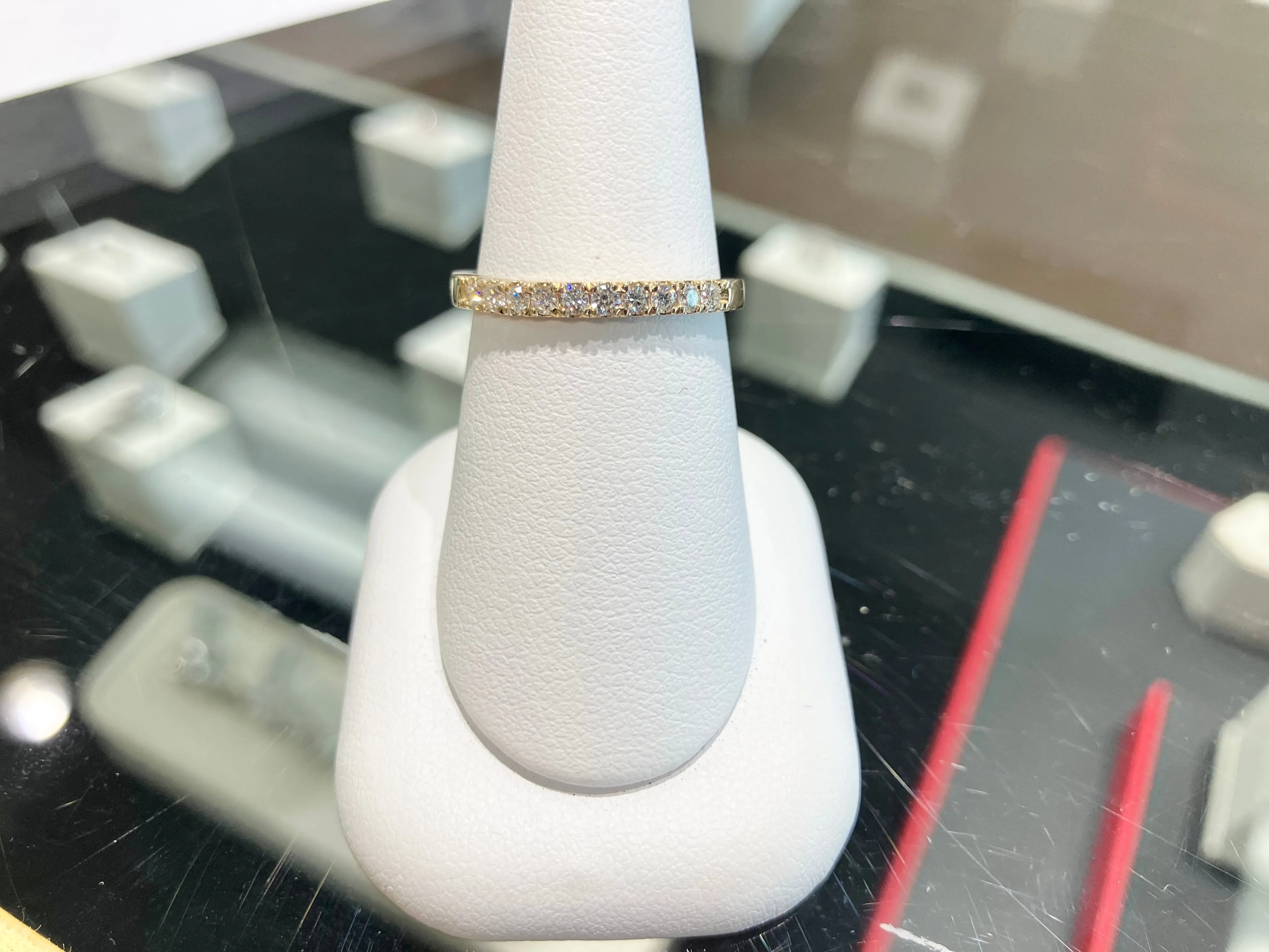 Natural Diamond Quarter Carat Gold Ring