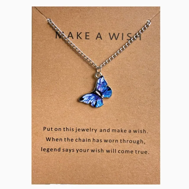 Neck Chain Butterfly Colorful