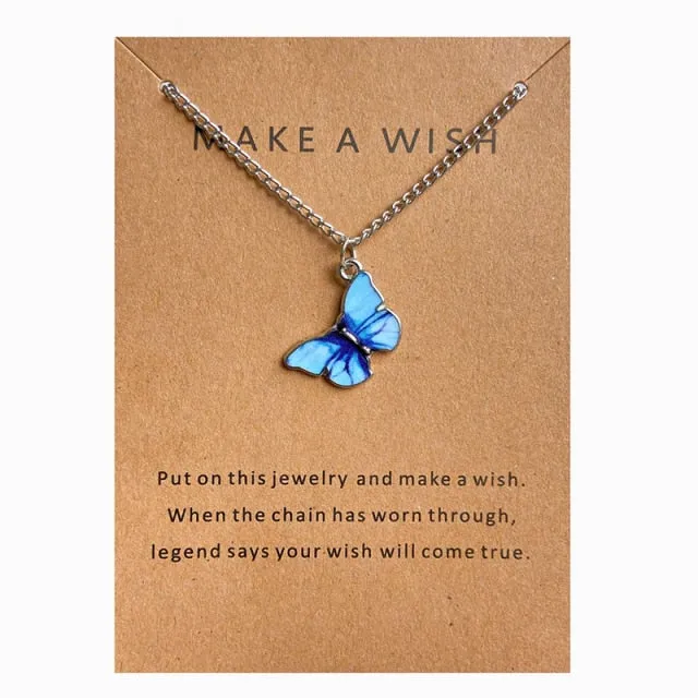 Neck Chain Butterfly Colorful