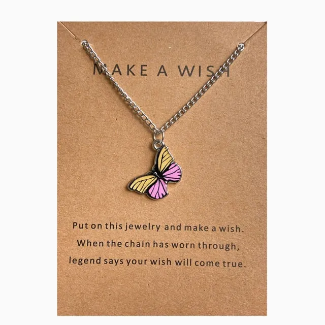 Neck Chain Butterfly Colorful