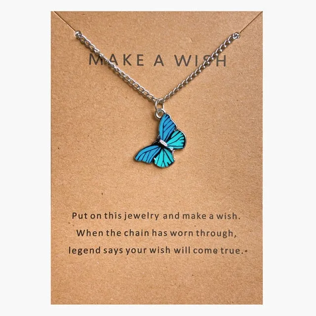 Neck Chain Butterfly Colorful