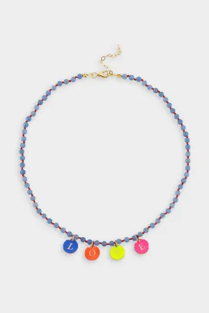 Necklace Love Stone in Blue