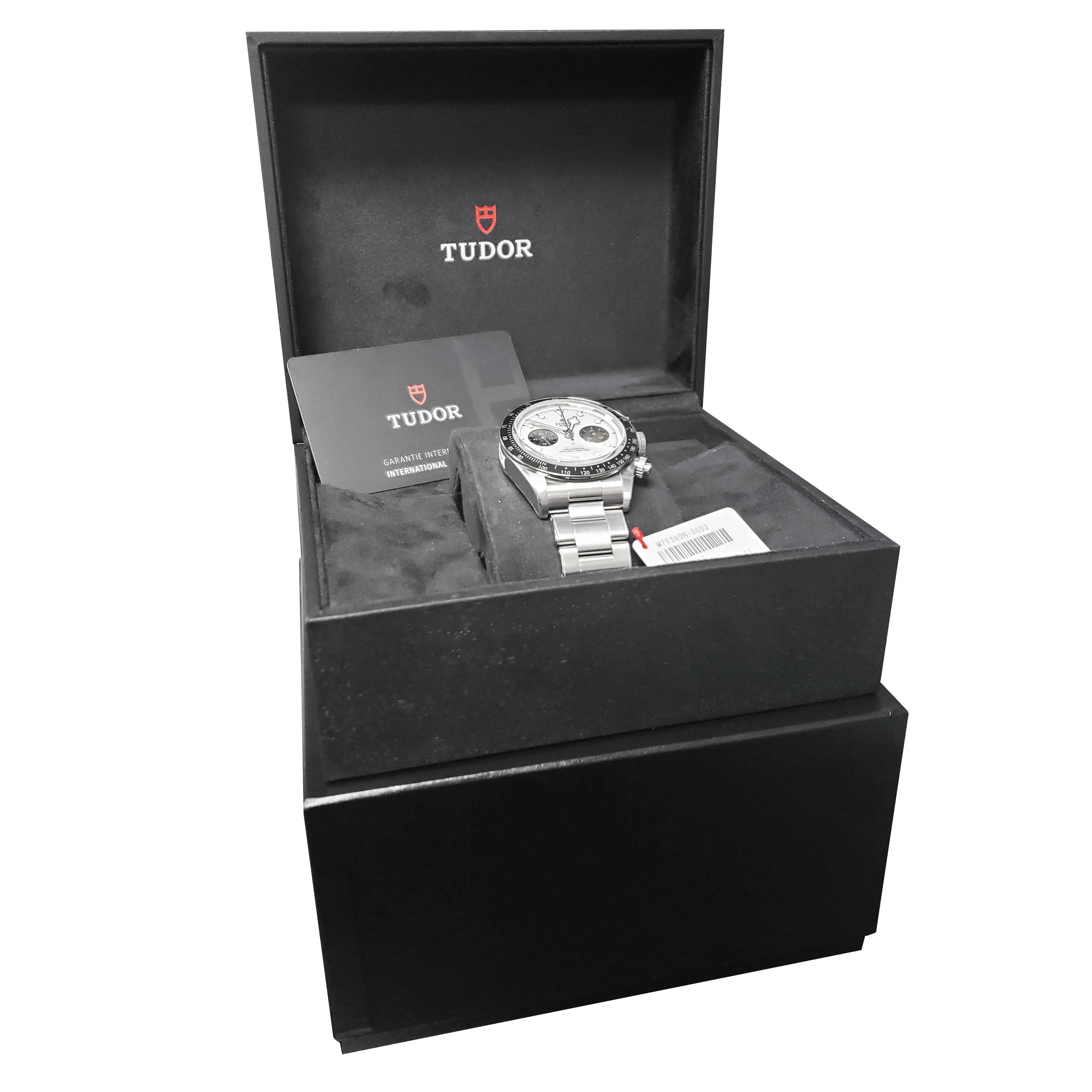 NEW STICKERED MAY 2021 Tudor Black Bay Chrono PANDA 41mm White Watch 79360 B P