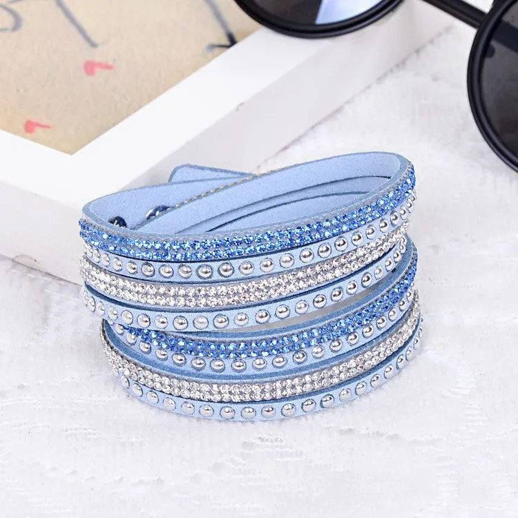 New Unisex Multilayer Leather Bracelet Christmas Gift Charm Bracelets Vintage Jewelry For Women Pulsera