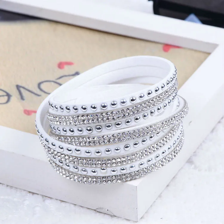 New Unisex Multilayer Leather Bracelet Christmas Gift Charm Bracelets Vintage Jewelry For Women Pulsera