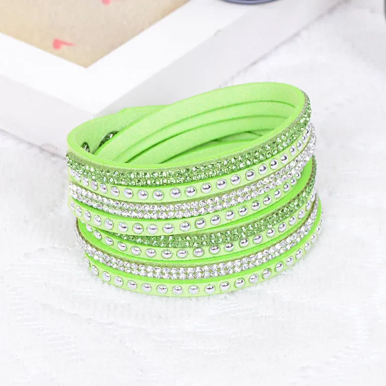 New Unisex Multilayer Leather Bracelet Christmas Gift Charm Bracelets Vintage Jewelry For Women Pulsera