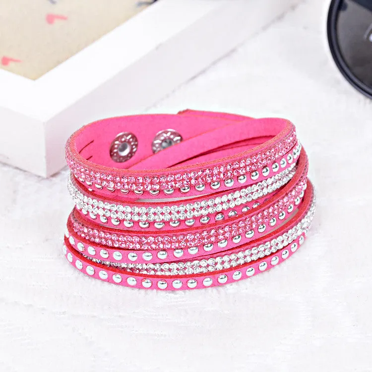 New Unisex Multilayer Leather Bracelet Christmas Gift Charm Bracelets Vintage Jewelry For Women Pulsera