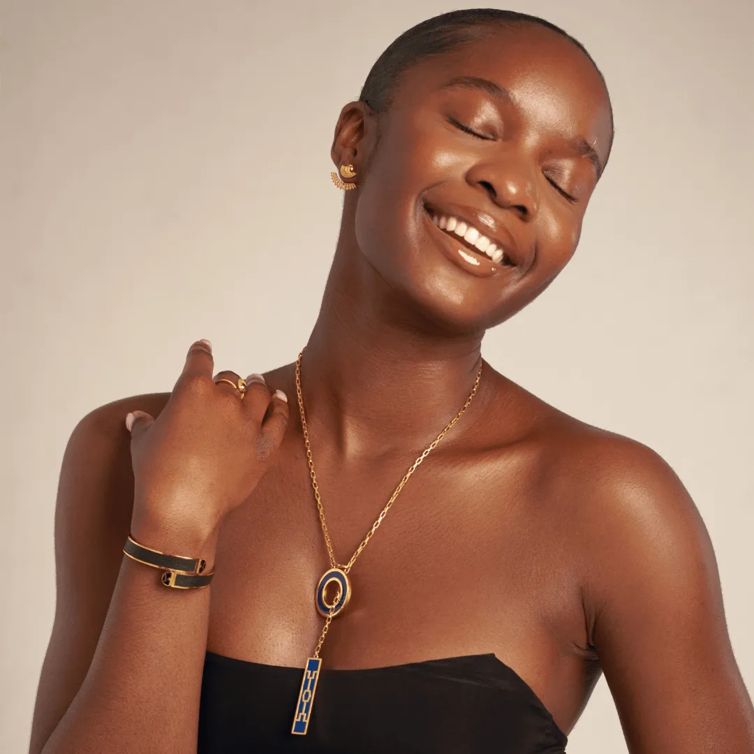 Ngao Bracelet - 14K Gold Plated | Genuine Leather