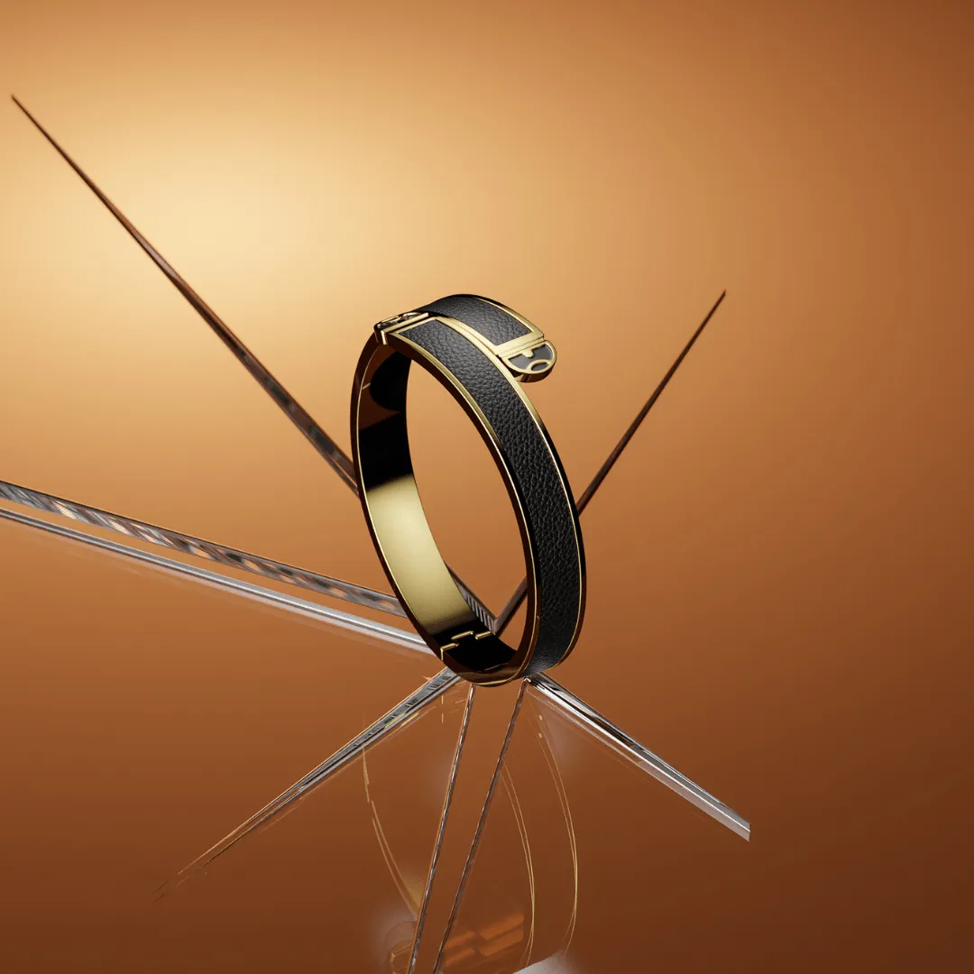 Ngao Bracelet - 14K Gold Plated | Genuine Leather