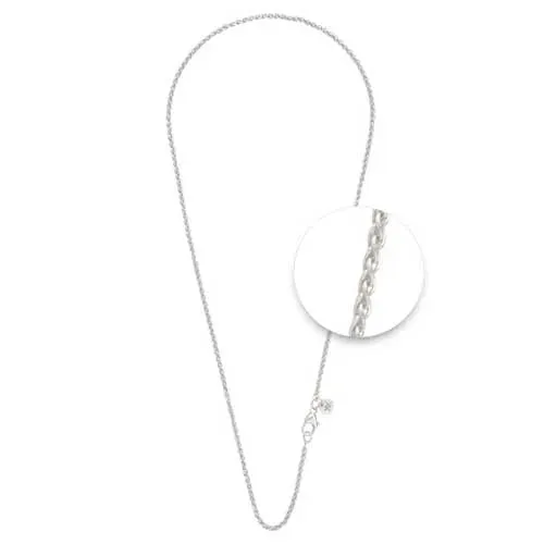 Nikki Lissoni Silver Plated 1mm X 60cm 24in Chain