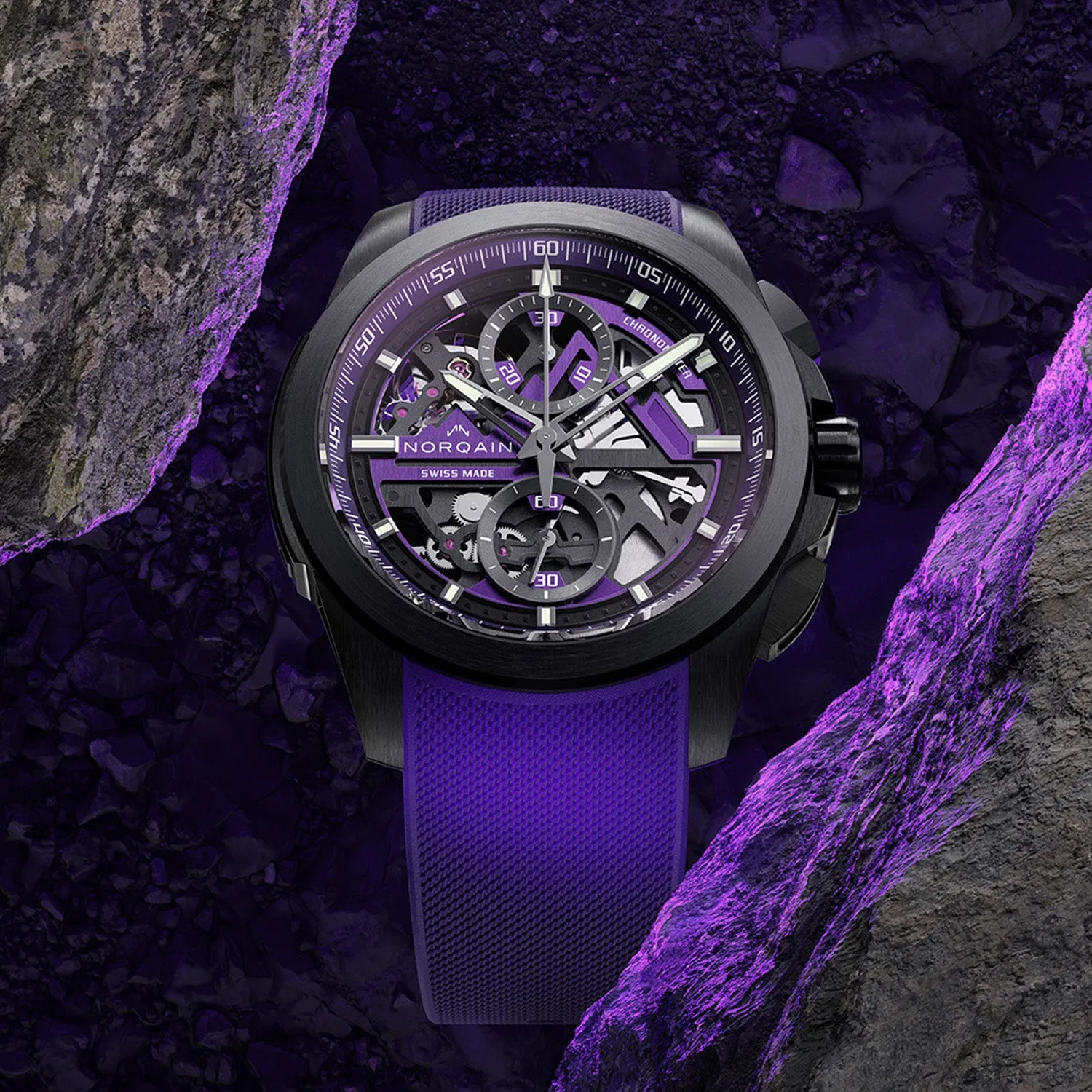 NORQAIN Independence Skeleton Chrono Limited Edition Automatic – NNT3200BC/P321