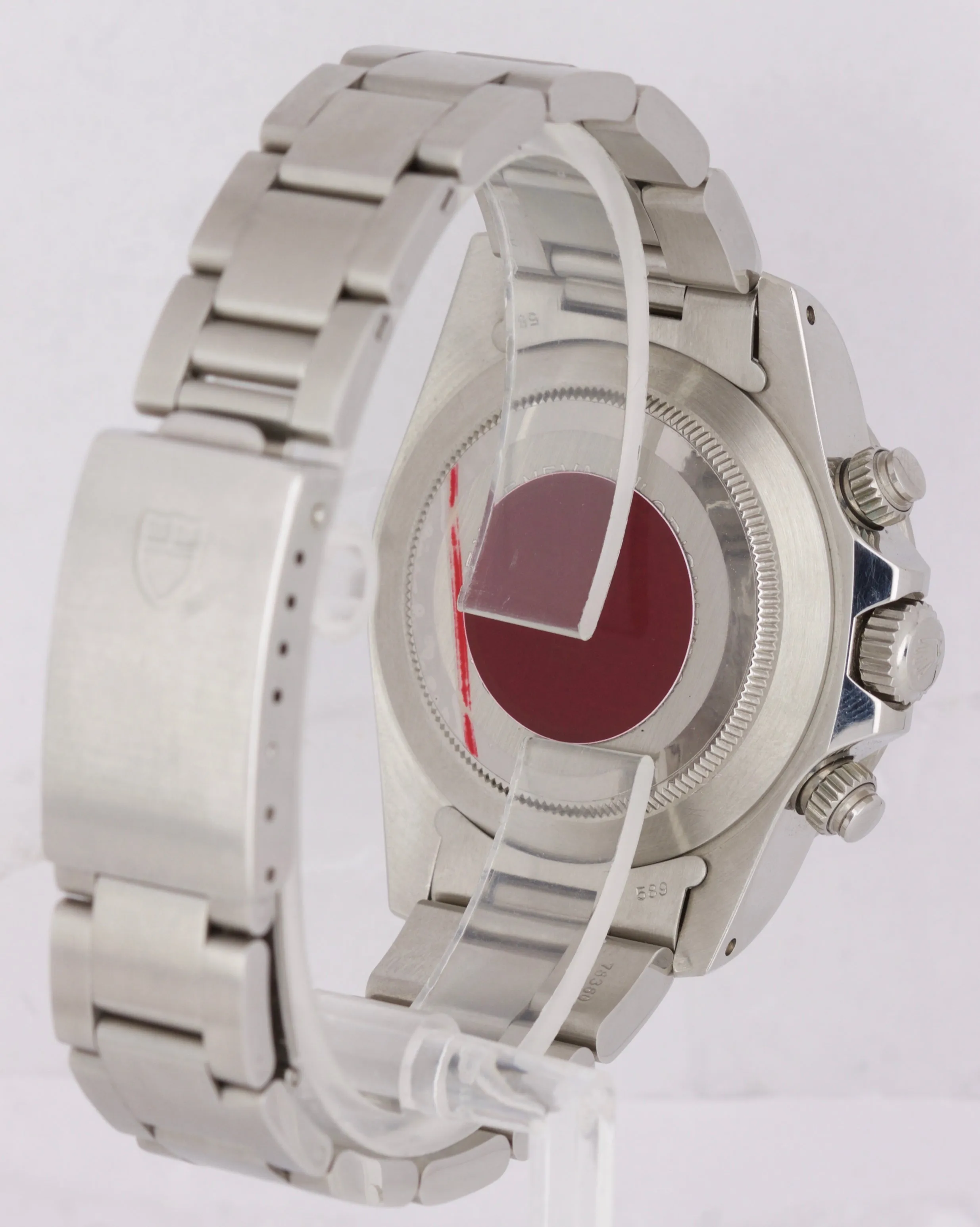 NOS LNIB Tudor OysterDate Chronograph BIG BLOCK 'ALBINO' 79180 Stainless Watch