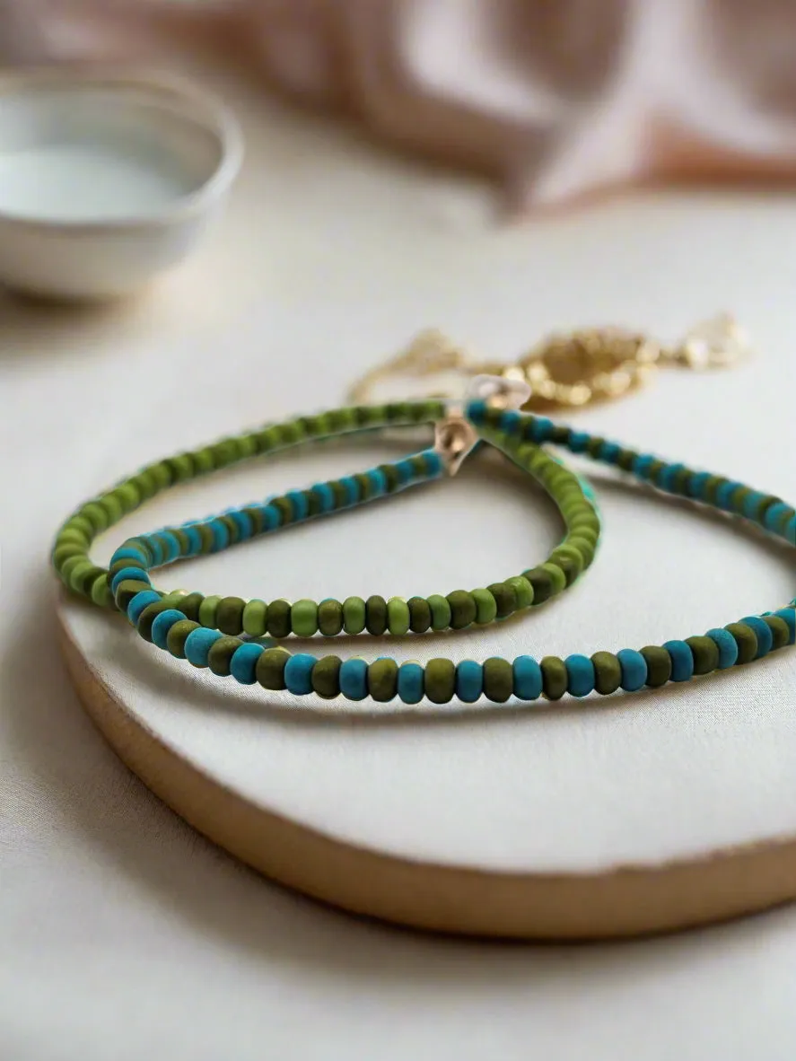 Ocean Moss Stack Bracelet Set