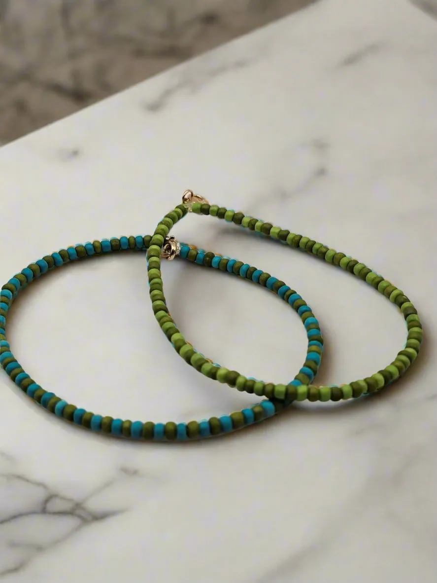 Ocean Moss Stack Bracelet Set