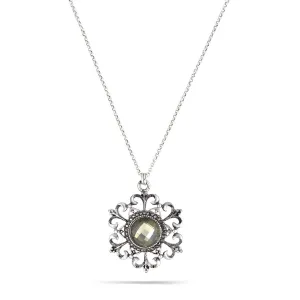OLIVE FACETED STONE  NECKLACES #246GR1301 (1D12/1C10)