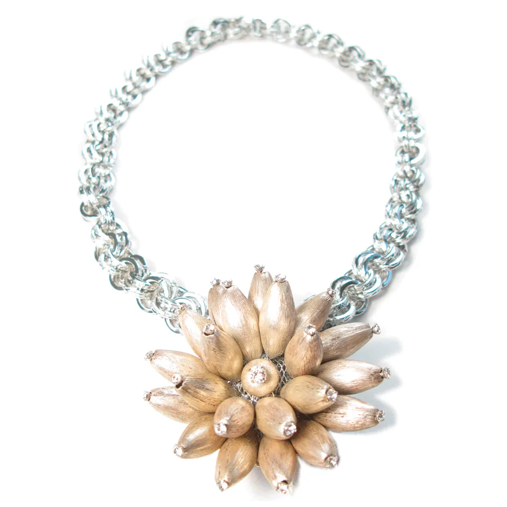 One-Of-A-Kind Sterling Silver Sea Anemone Necklace