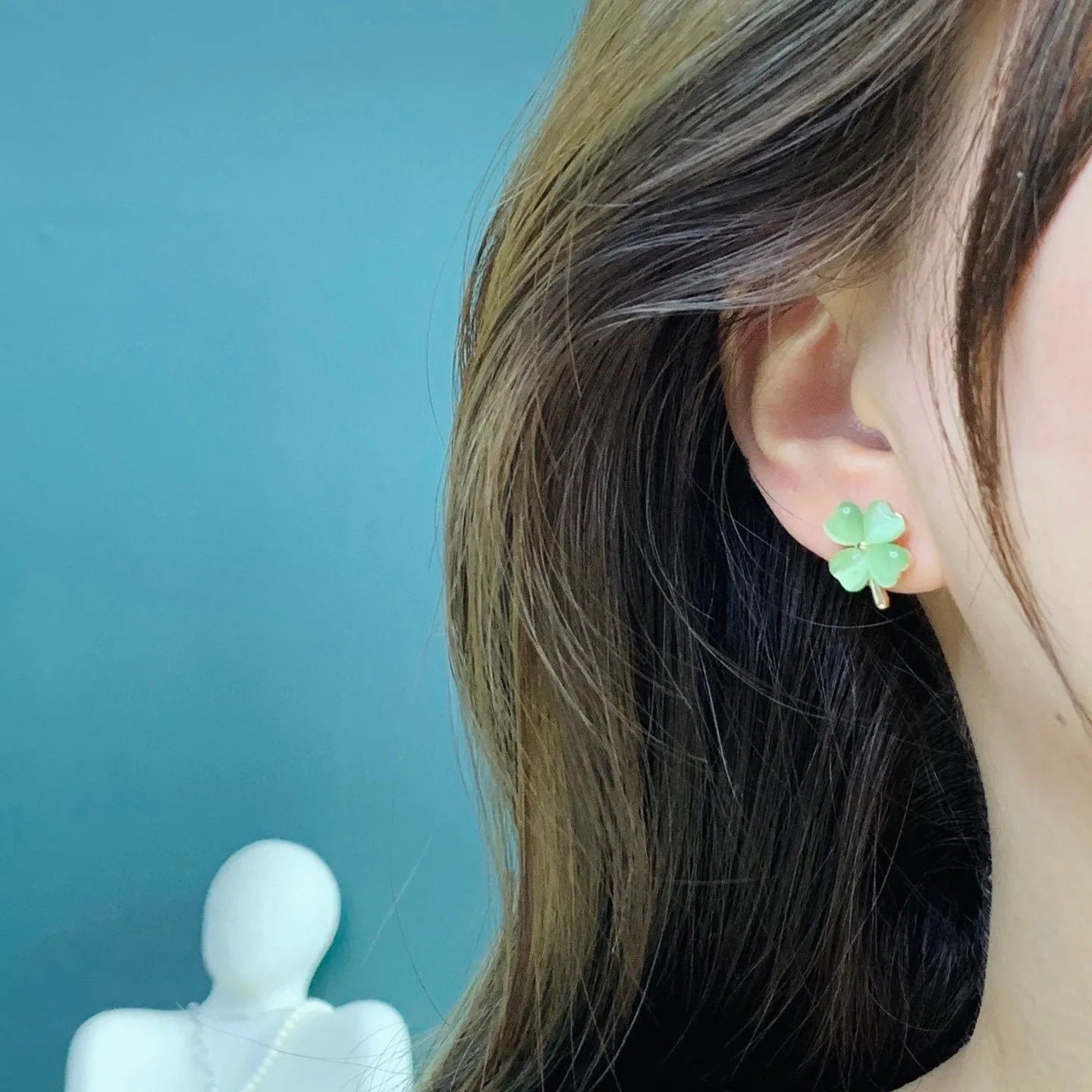 Opal Clover Earrings