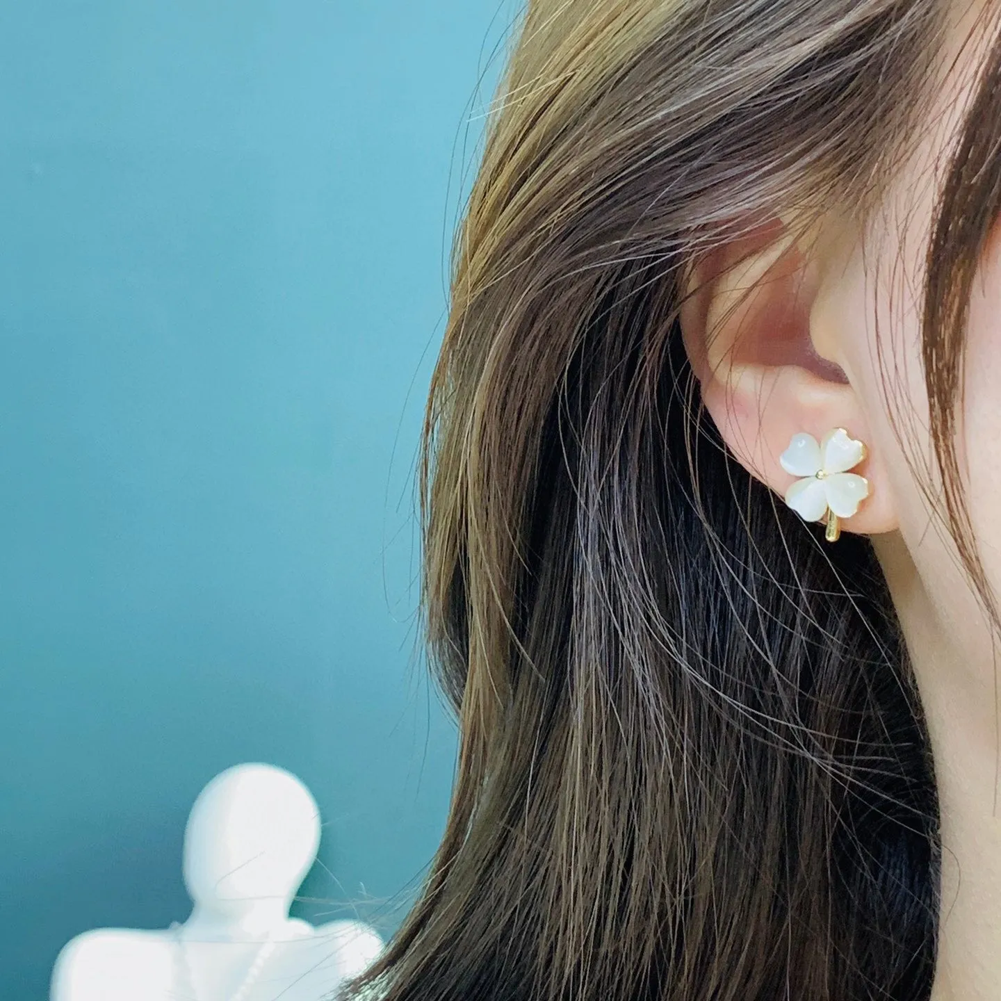 Opal Clover Earrings