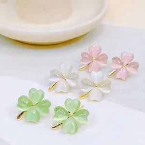 Opal Clover Earrings