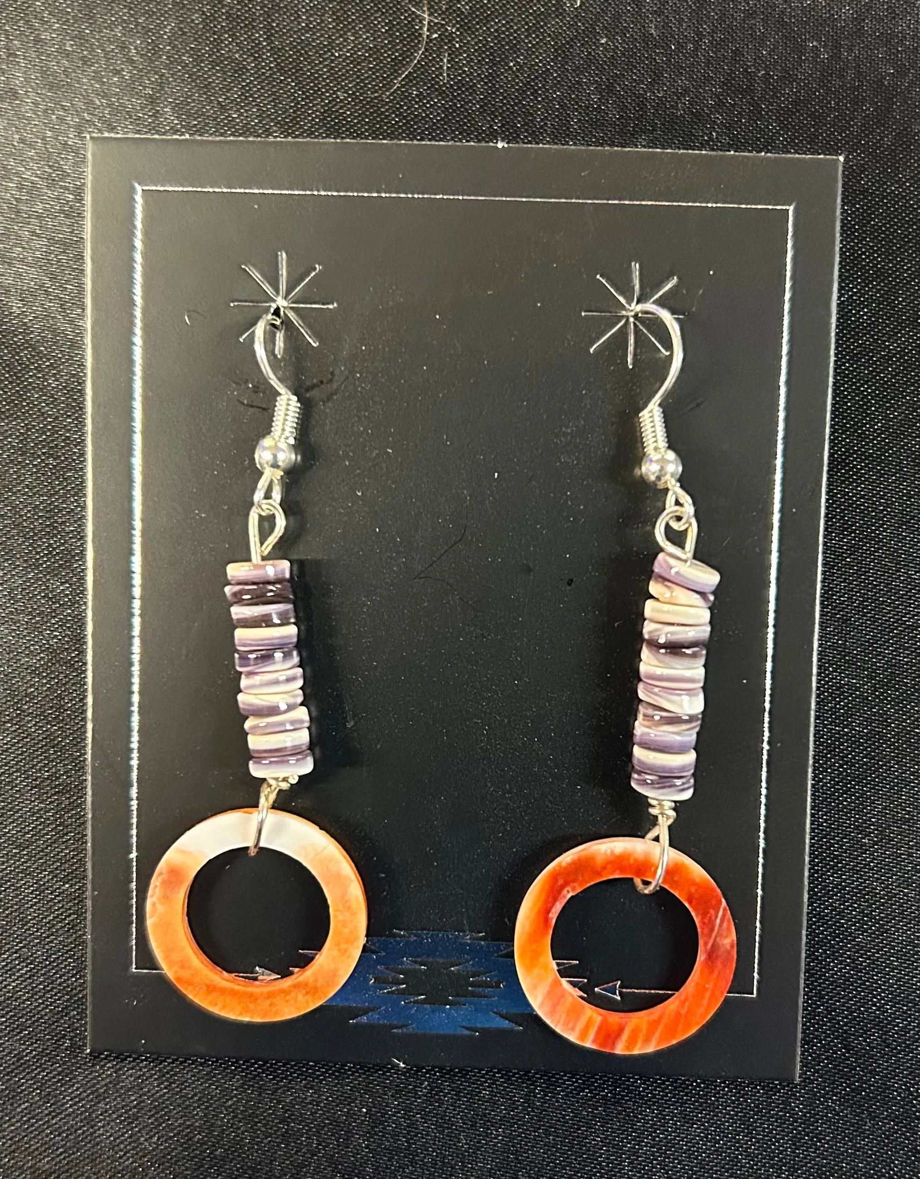 Orange Spiny Beautiful Dangle Earrings