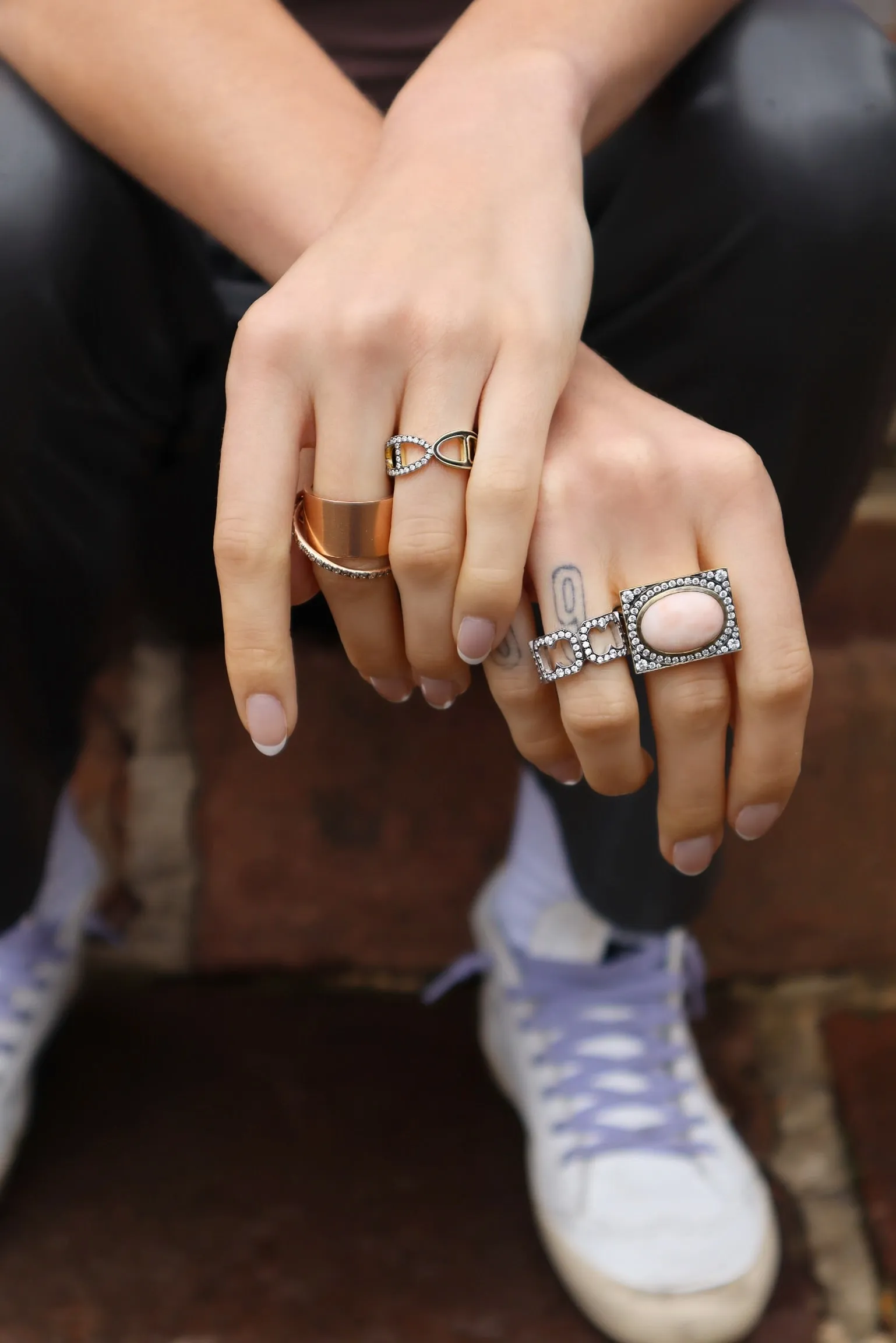 Oval Coral Renee Ring