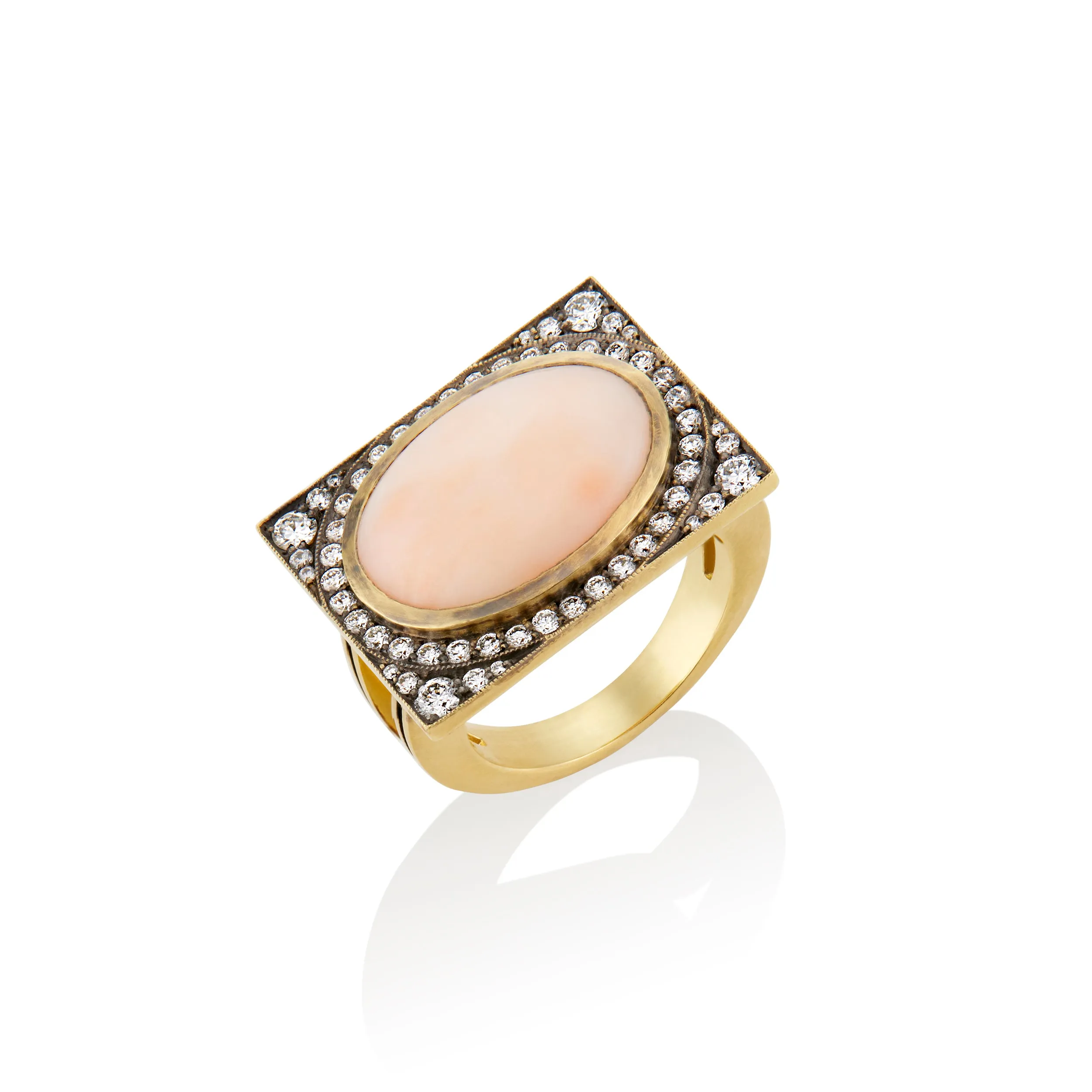 Oval Coral Renee Ring