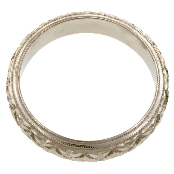 Patterned Wedding Band