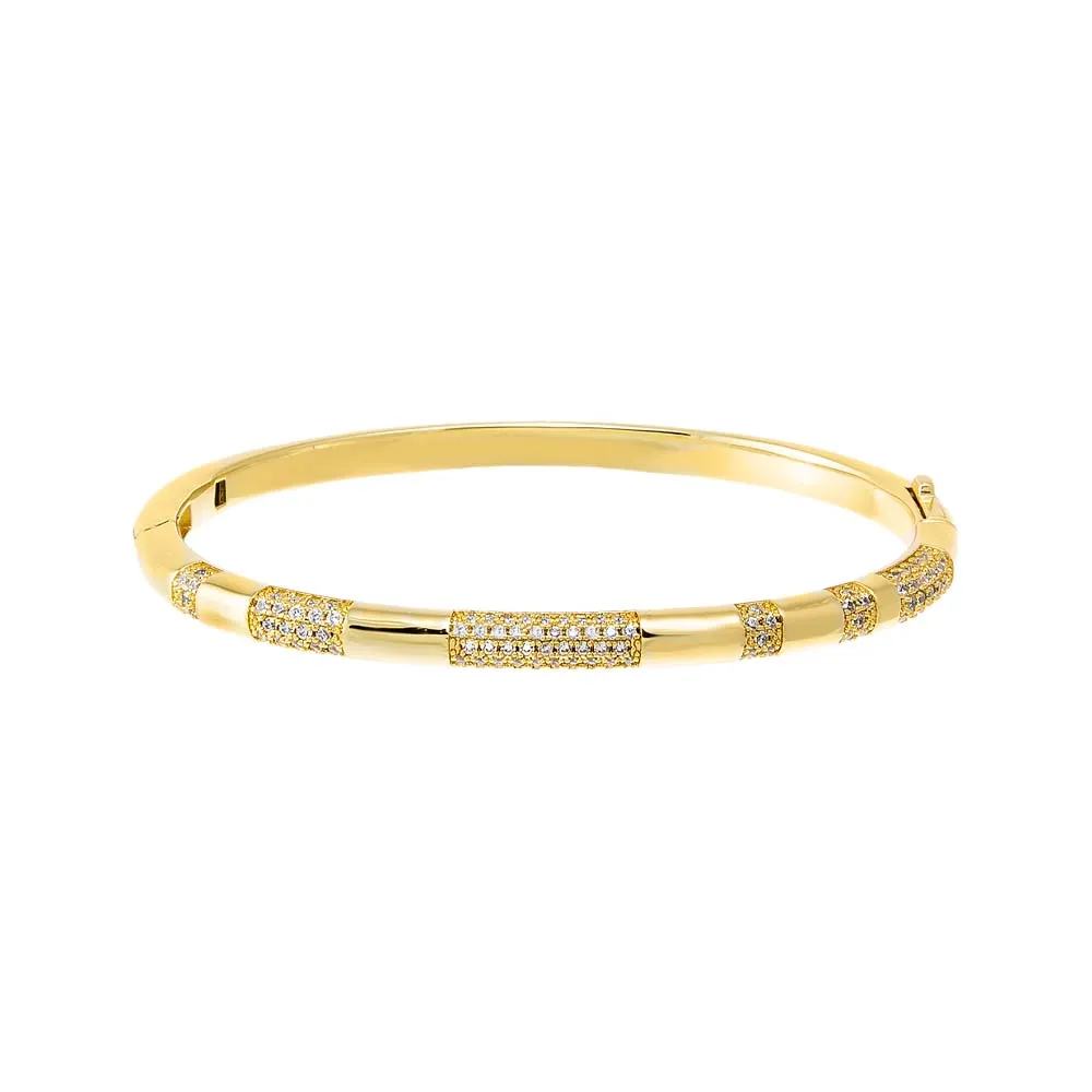 Pave Accented Bangle Bracelet