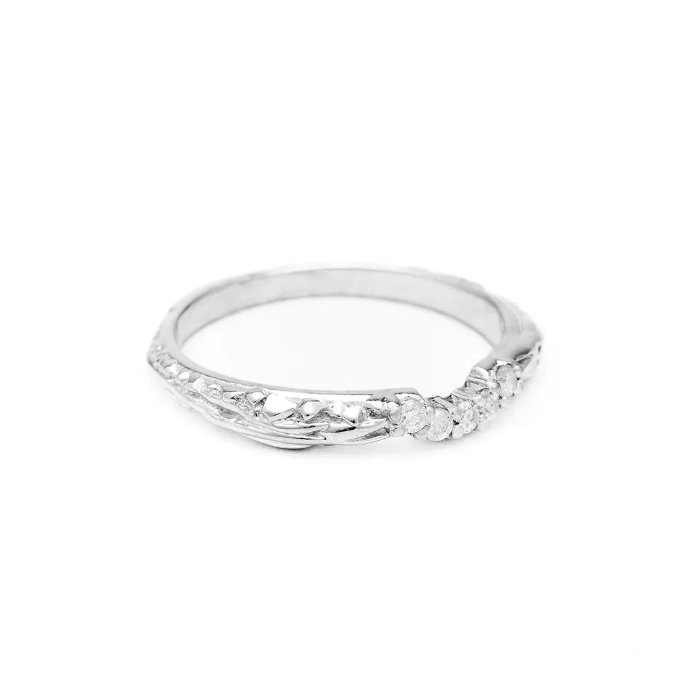 PAVE MATRIX CONTOUR BAND | DIAMOND